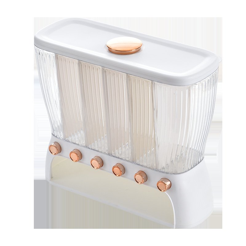 Large capacity rice dispenser dry food storage container rice dispenser with pourable spout