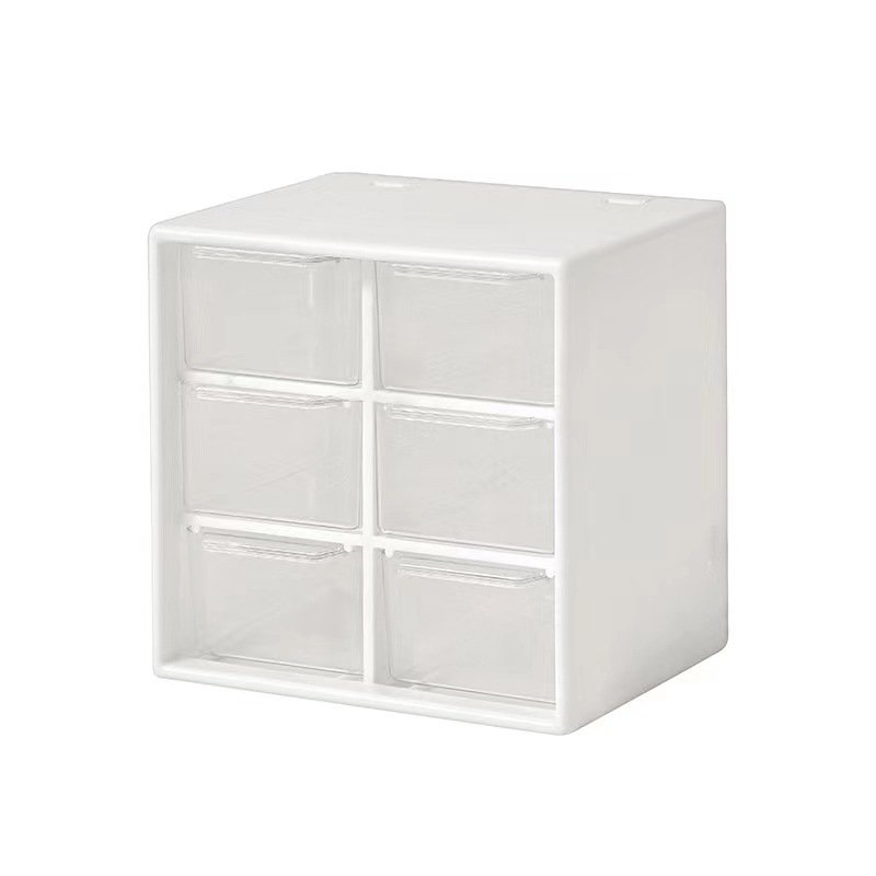Quality Nine Palace Grid Desktop Storage Box Jewelry Handmade Transparent Storage Box Cute Portable Sorting Box
