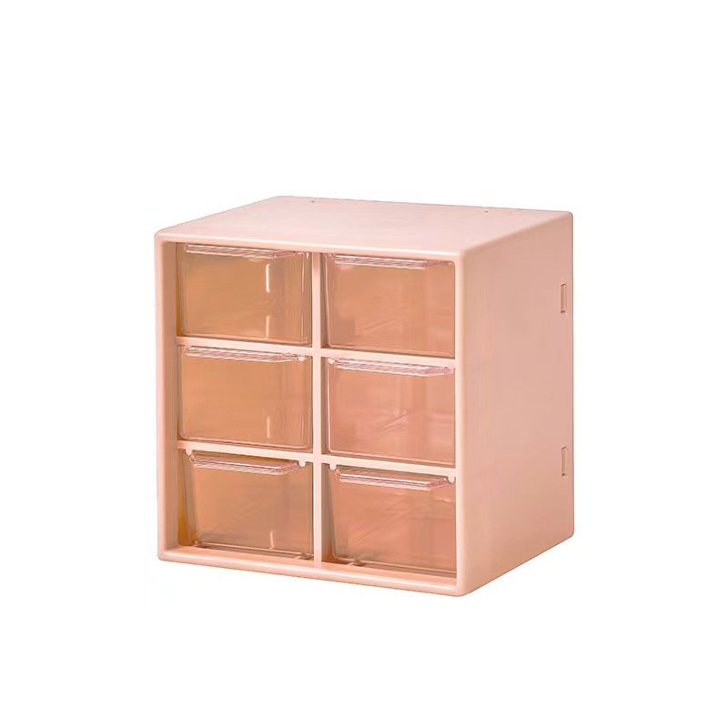 Quality Nine Palace Grid Desktop Storage Box Jewelry Handmade Transparent Storage Box Cute Portable Sorting Box