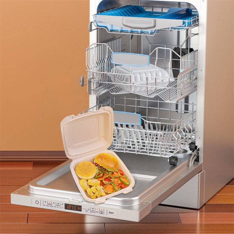 Reusable Square Disposable Plastic Food Tray Fresh Meat Fruit Beef Frozen Pp Fast Food Packing Tray Stackable Bento Box