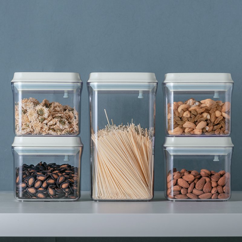 Popular Food Storage Containers Modern Style Good Price Candy Dry Food Airtight Plastic Storage Containers for Kitchen
