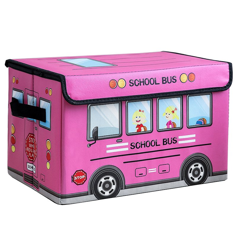 Cartoon Car Kid Laundry Basket Cartoon Pattern Foldable Toy Storage Bucket Picnic Dirty Clothes Basket Organizer Box