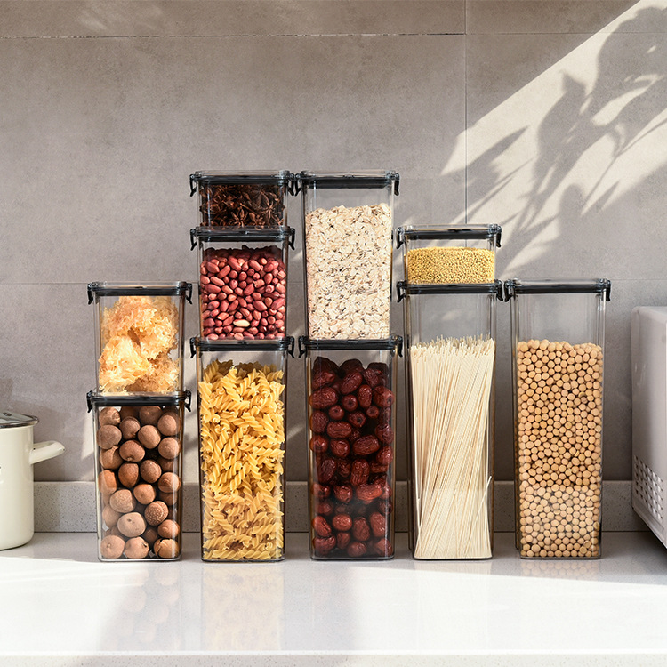 Kitchen Noodles Spices Dried Fruit Cereals Dry Large Food Storage Box Containers With Lids