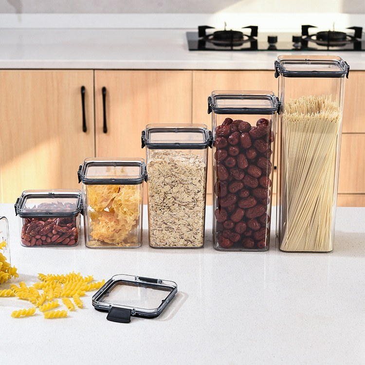 Kitchen Noodles Spices Dried Fruit Cereals Dry Large Food Storage Box Containers With Lids
