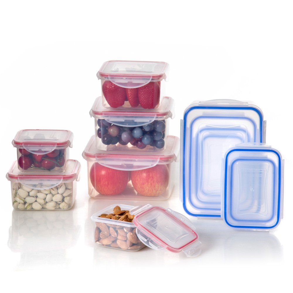 24pcs Food Storage Containers Set - Different Capacity Meal Prep Container - Lunch Box with Lids - BPA Free