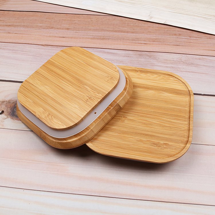 Stackable Square High Borosilicate Glass Storage Jar with Bamboo Lid