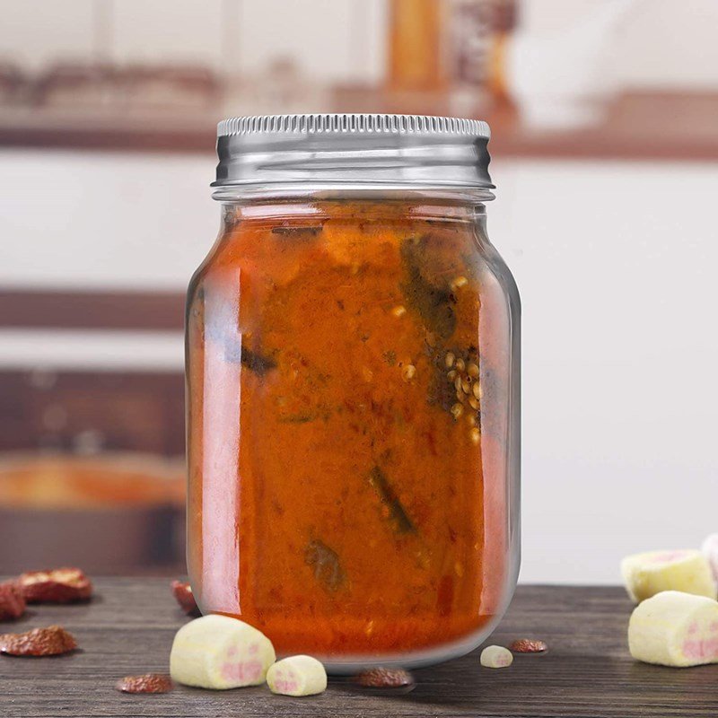 4/6/10/16/32-Ounces Wide/Regular Mouth Mason Jars with Lids and Bands or One Piece Lid Available