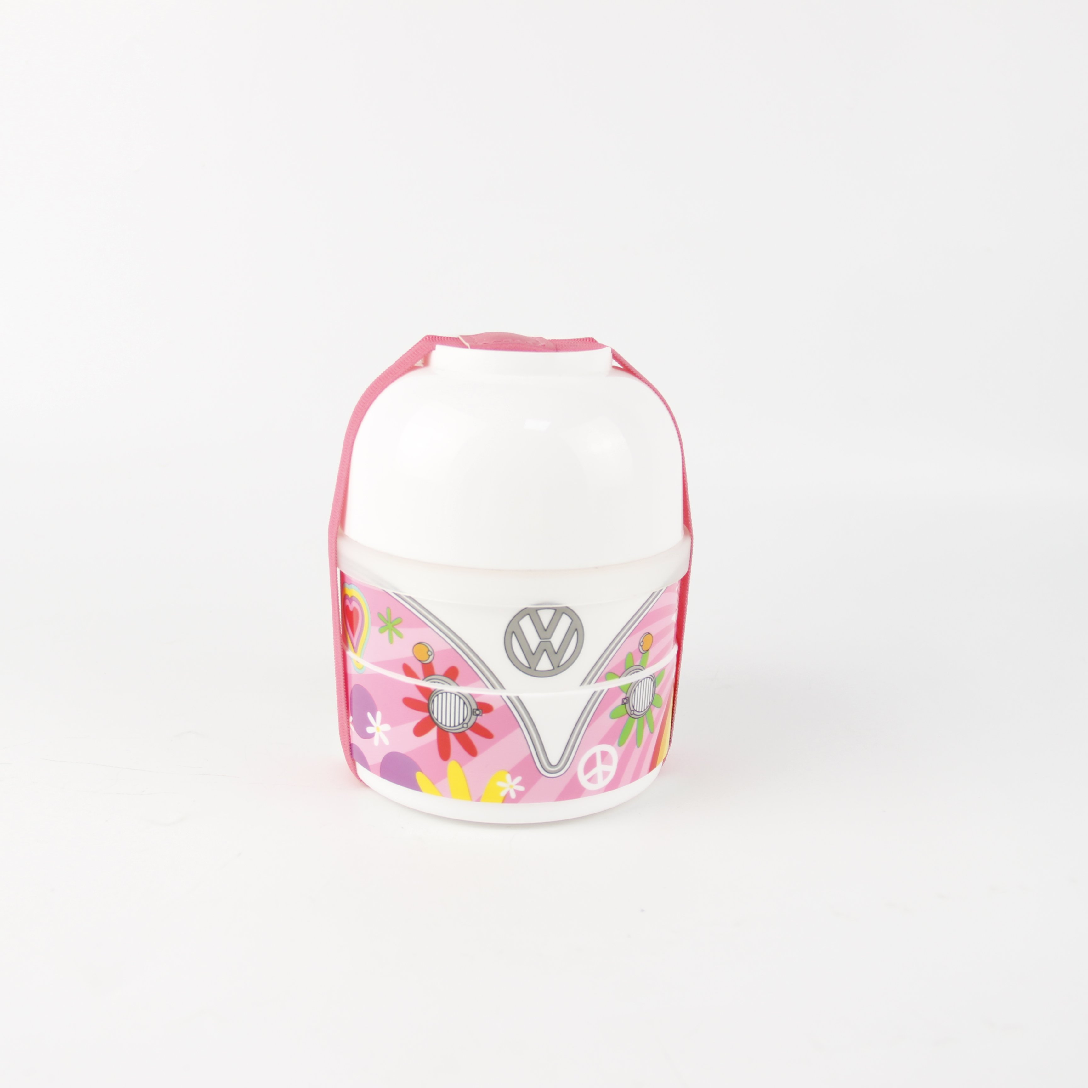 Japanese Dolls Bento Box Food Grade Plastic Children's Lunch Box 2 Layers with Bowl