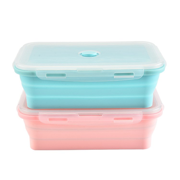 Collapsible Containers Silicone Folding Food Storage Kitchen Silicone Lunch Box