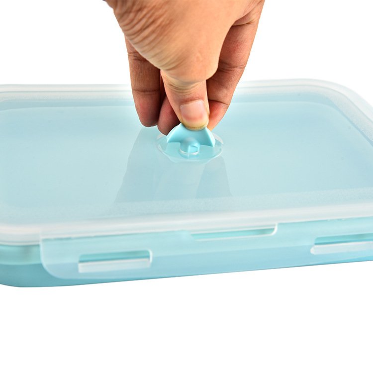 Collapsible Containers Silicone Folding Food Storage Kitchen Silicone Lunch Box