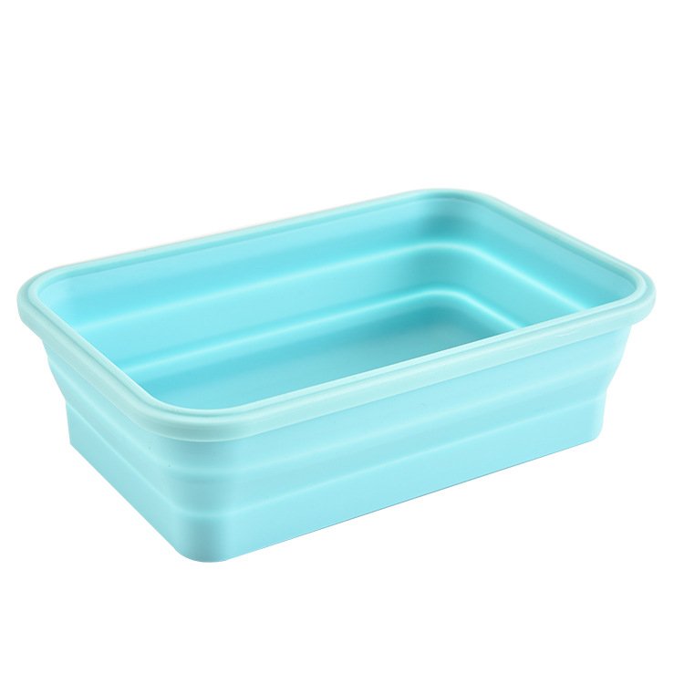 Collapsible Containers Silicone Folding Food Storage Kitchen Silicone Lunch Box