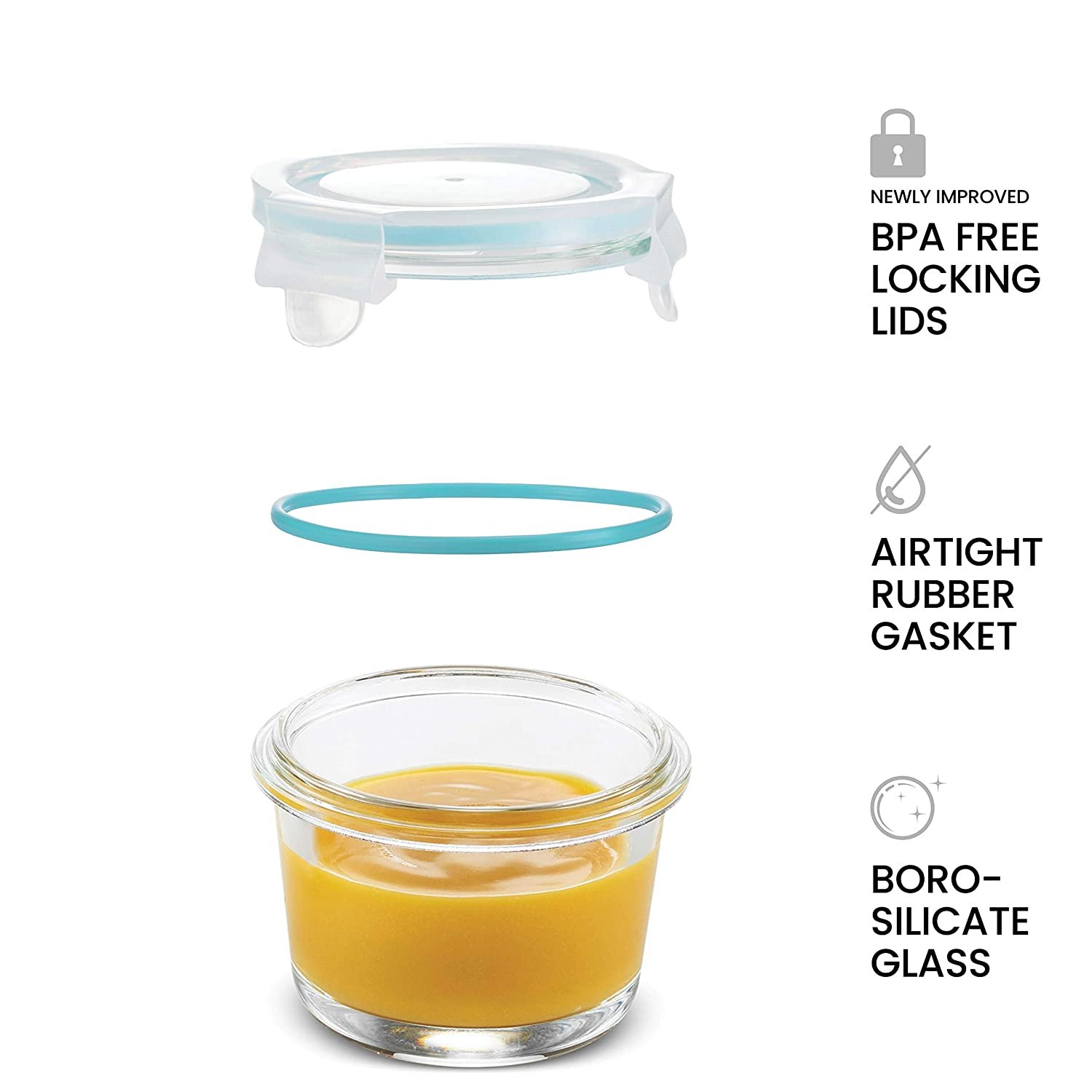 glass food container for baby