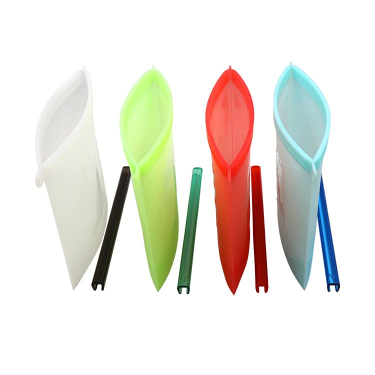 Custom Bpa Free Zip Ziplock Freezer Fresh Reusable Airtight Seal Seal Pour Zipper Kitchen Silicone Food Storage Bag