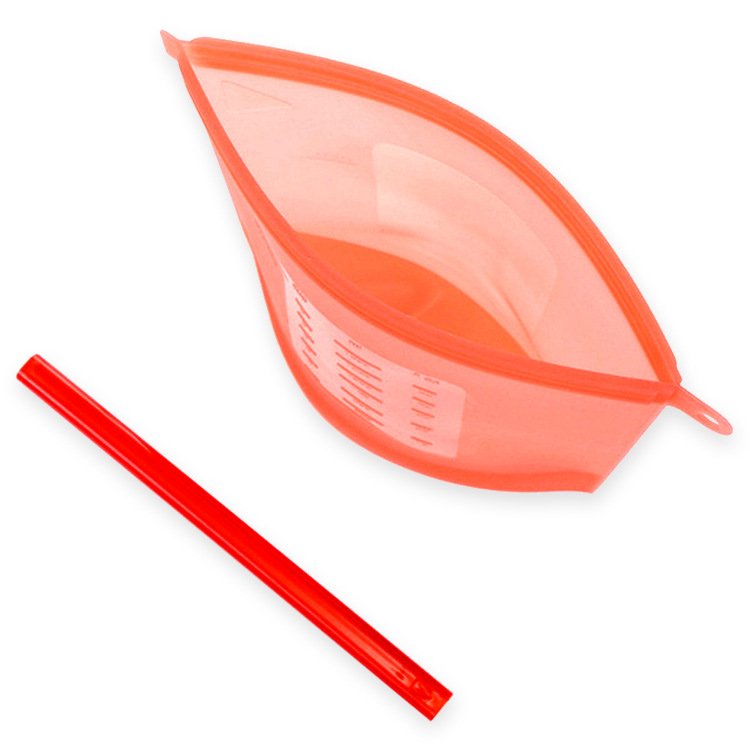Custom Bpa Free Zip Ziplock Freezer Fresh Reusable Airtight Seal Seal Pour Zipper Kitchen Silicone Food Storage Bag