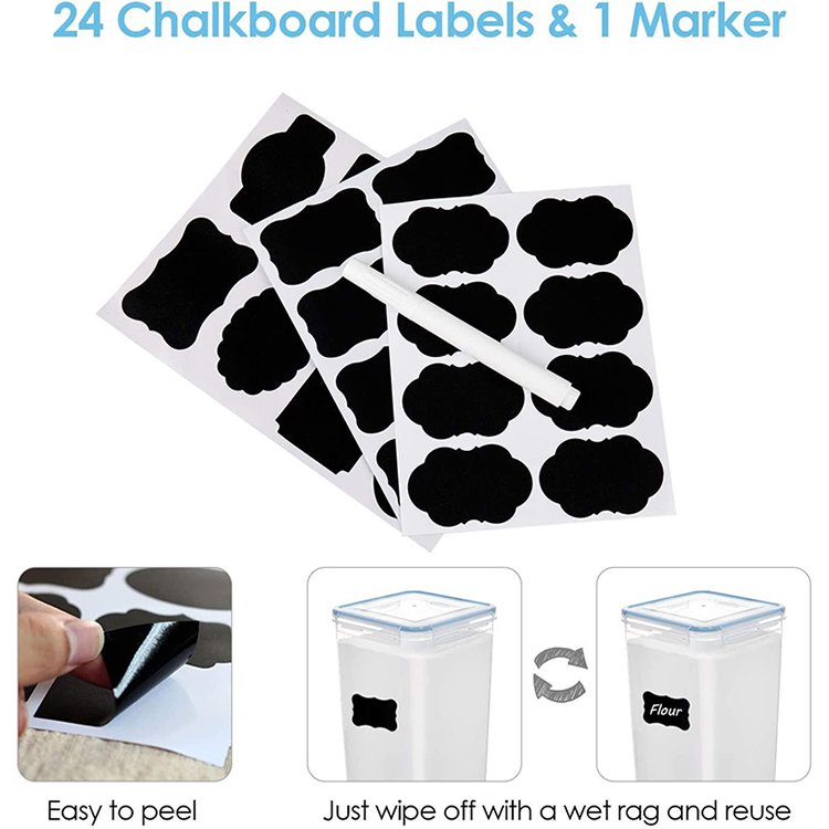 Eco-friendly food storage container set lids cereal storage container pantry airtight food container