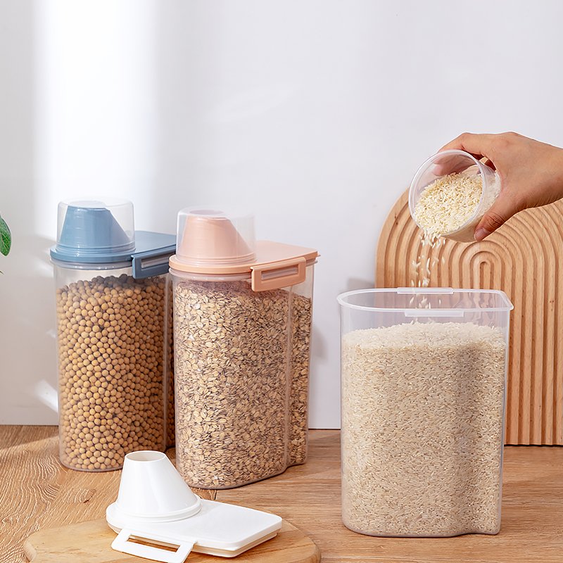 2.5L Kitchen Organizer Grains Beans Storage Jar Keep Fresh Food Storage Box Refrigerator Food Sealed Crisper Container