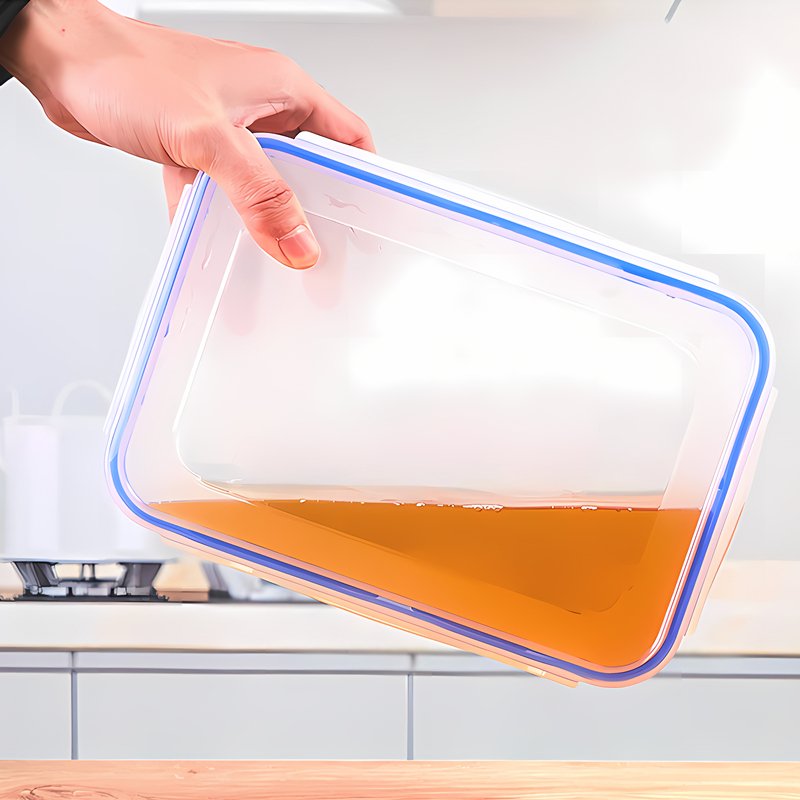 Eco Friendly Large Capacity Kitchen Plastic Clear Storage Box Set Microwave Safe Airtight Food Storage Containers with Lid