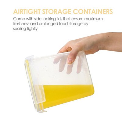 Cereal and coarse grain storage box kitchen 15 set 0.8L rice bucket plastic transparent sealed jar