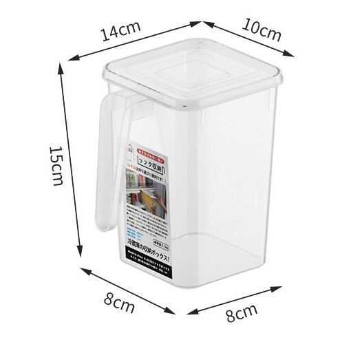 Refrigerator Organizer Box Handle Fridge Side Door Storage Box Kitchen Container Fridge Fruit Vegetable Food Fresh Case