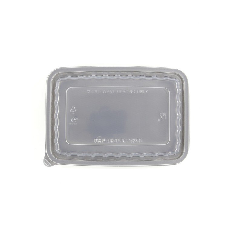 PP Plastic Disposable Rectangular Food Container Wave Pattern Hot Cold Food 200 Sets/Ctn Free Sample Singapore Lunch Recyclable