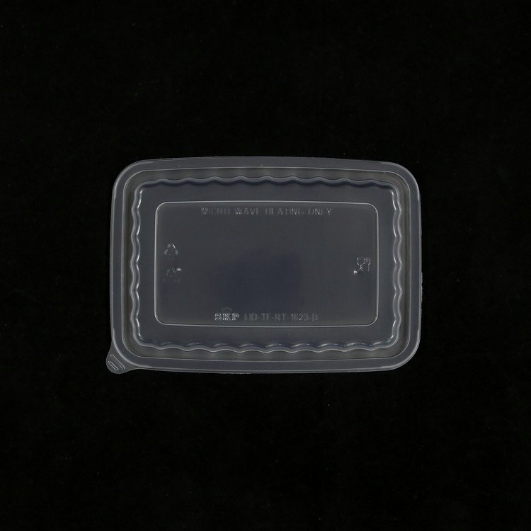 PP Plastic Disposable Rectangular Food Container Wave Pattern Hot Cold Food 200 Sets/Ctn Free Sample Singapore Lunch Recyclable