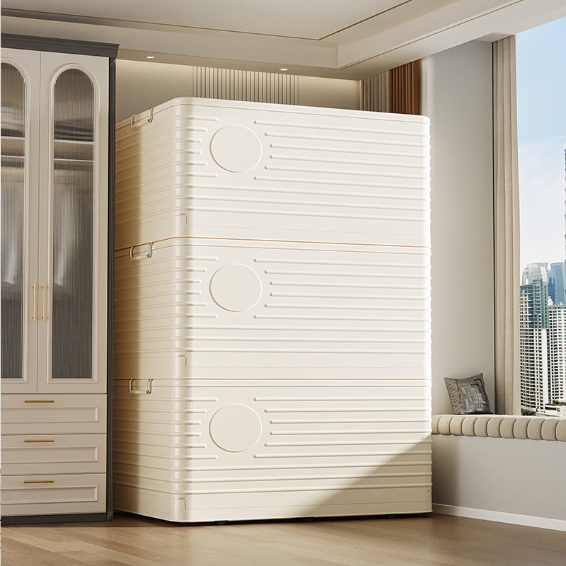Hot Sale Large Capacity PP Plastic Storage Box Bin Rectangle Shape Folding Feature Multi-Purpose Sundries Pack Load
