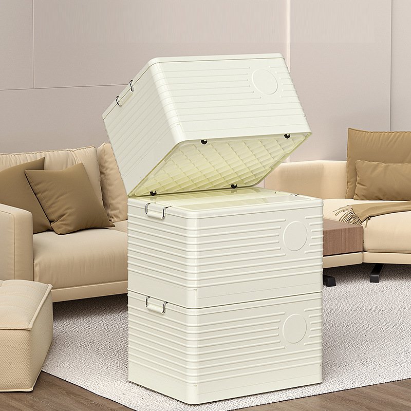 Hot Sale Large Capacity PP Plastic Storage Box Bin Rectangle Shape Folding Feature Multi-Purpose Sundries Pack Load