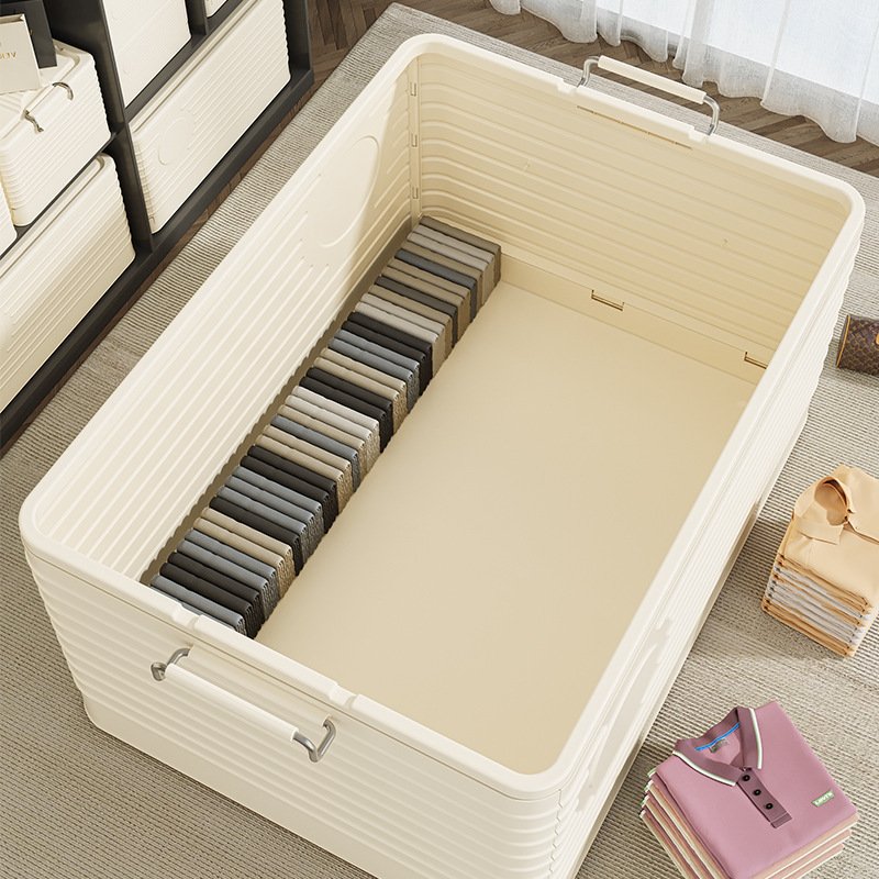 Hot Sale Large Capacity PP Plastic Storage Box Bin Rectangle Shape Folding Feature Multi-Purpose Sundries Pack Load