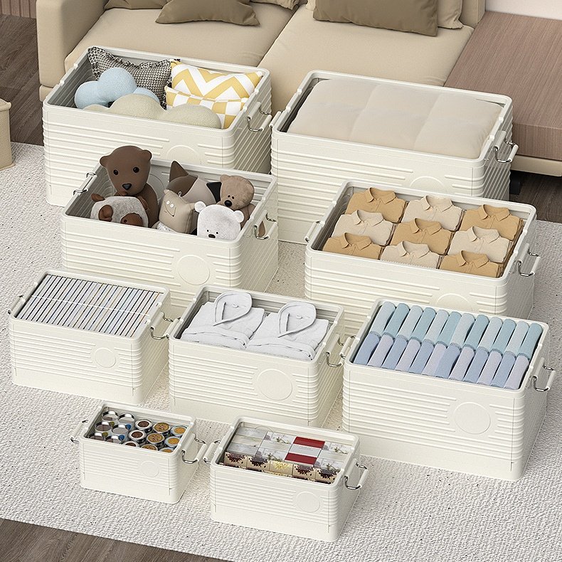 Hot Sale Large Capacity PP Plastic Storage Box Bin Rectangle Shape Folding Feature Multi-Purpose Sundries Pack Load