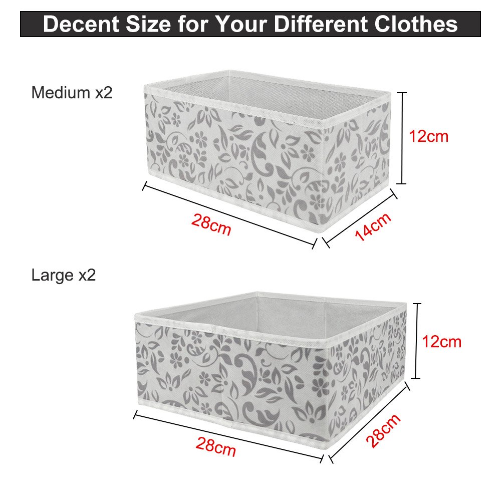 Non-Woven Underwear Storage Box Socks Bra And Panties Finishing Box