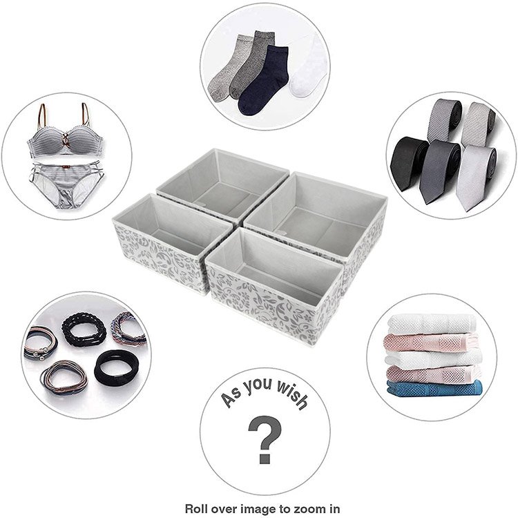 Non-Woven Underwear Storage Box Socks Bra And Panties Finishing Box