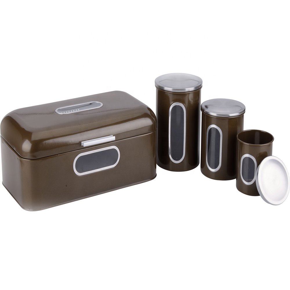 Bread Storage Bin for Kitchen Canister Set Storage Boxes & Bins Food Container Stainless Steel,metal Rectangle 500 Sets 5-7 Days