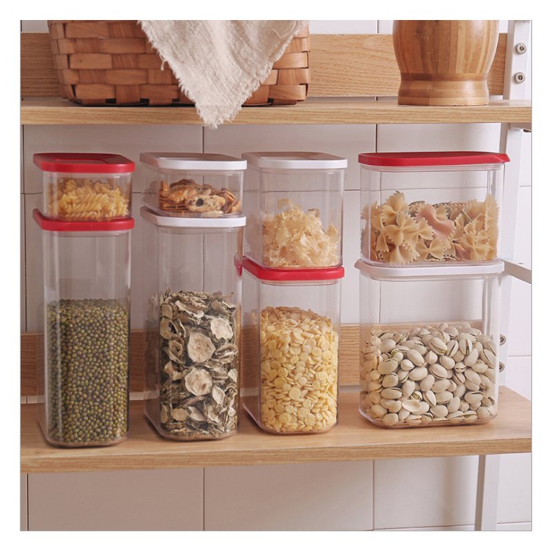 High quality Airtight transparency storage box Kitchen Food Storage Containers skylight jar Keep Fresh containers