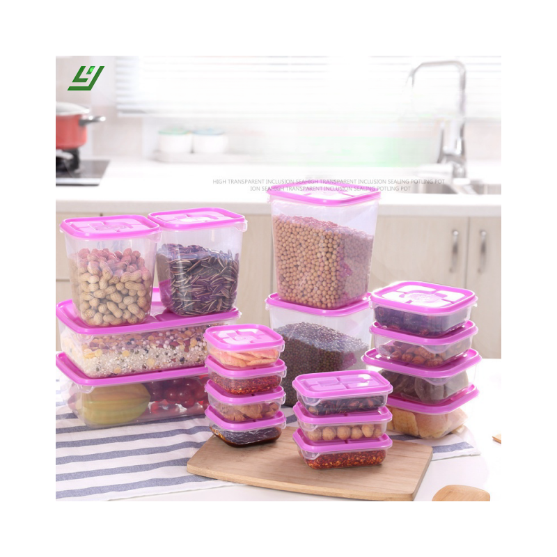 Factory Wholesale fridge 17 pieces plastic home airtight food storage container set