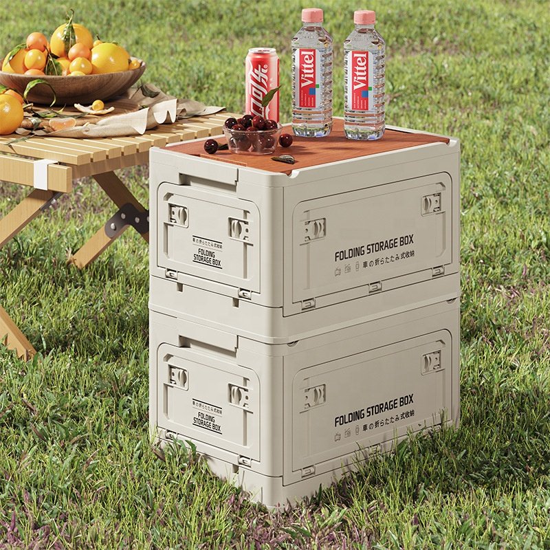 25L Outdoor Camping Storage Container Box Foldable Car Storage Box Multifunctional Collapsible Camping Box