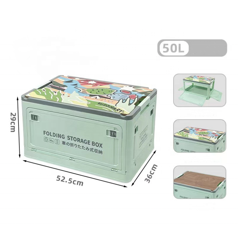 25L Outdoor Camping Storage Container Box Foldable Car Storage Box Multifunctional Collapsible Camping Box