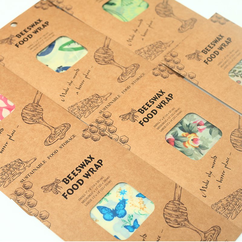 Eco Friendly Reusable Organic Sustainable Food Storage Wrapper Beeswax Food Wrap Paper