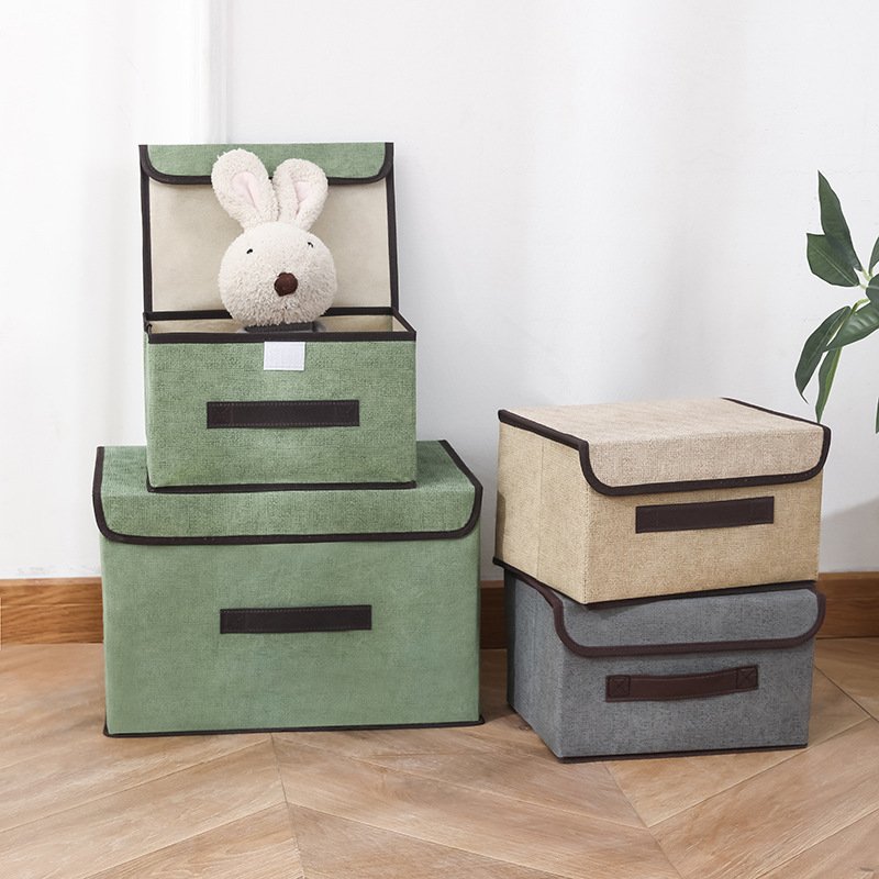 Hot Sale Fabric Folding Foldable Toy Storage Boxes Bins For Laundry Storage Basket Toys Clothes