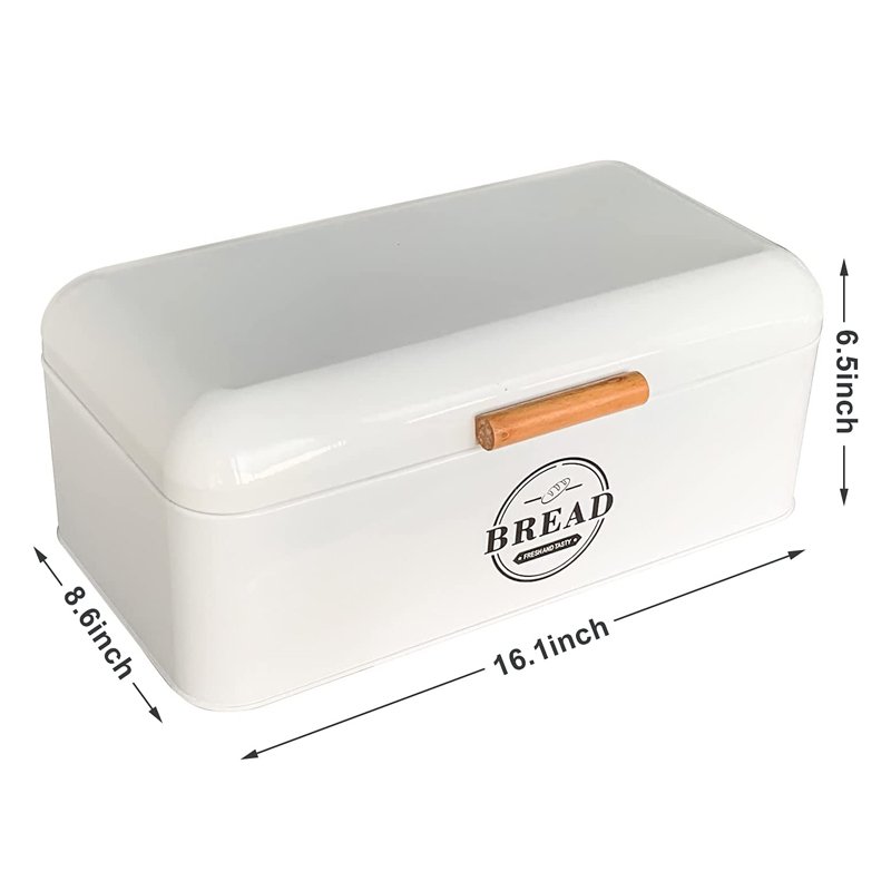 Kitchen canister sets for kitchen counter Counter Large Bread Boxes Storage Canister Tins and 3 Piece Kitchen Canister Set