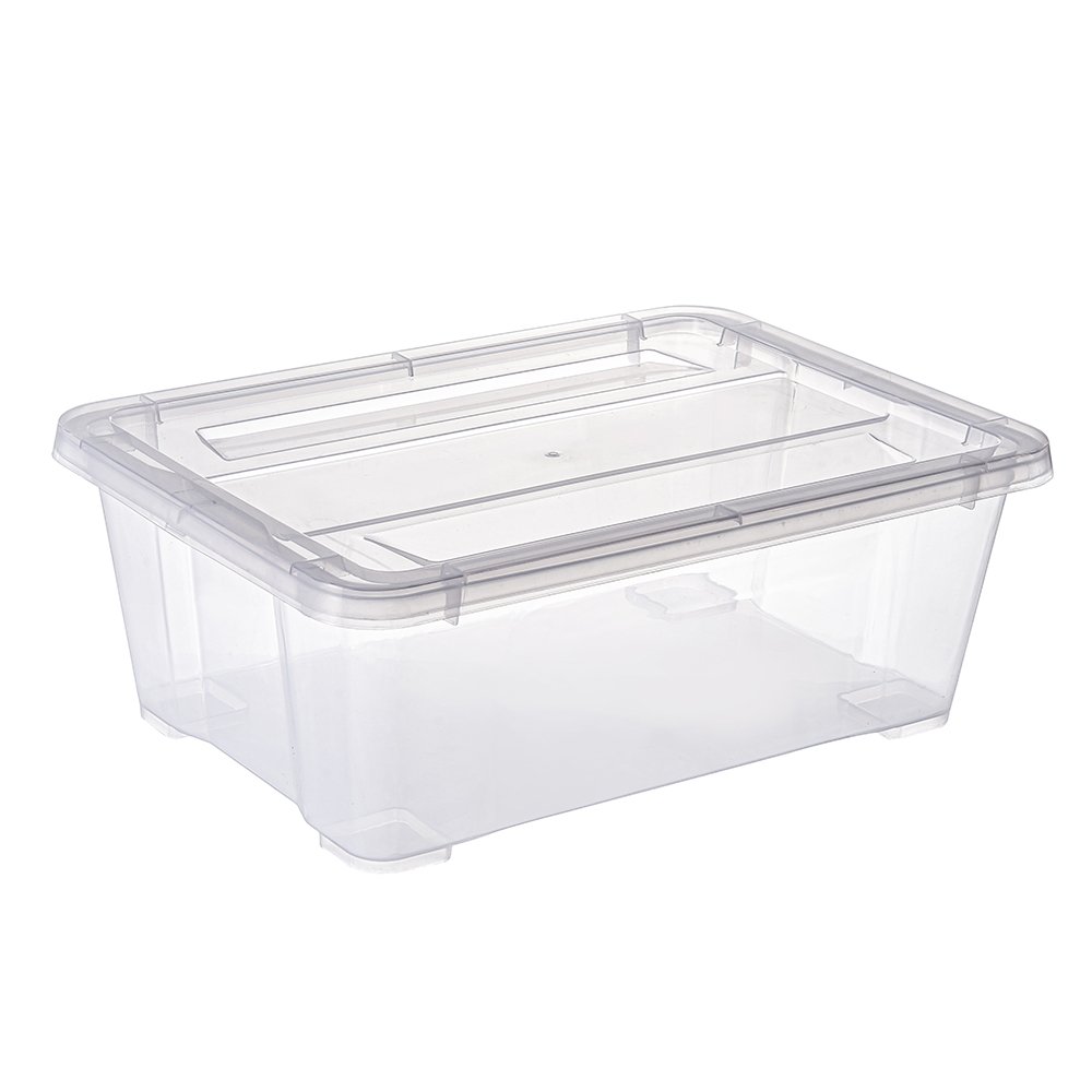 Hot selling 10l clear plastic storage box with lids for sale
