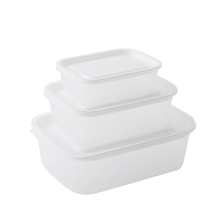 Wholesale Clear Plastic Food Storage Container Box With Lid For Fridge Freezer Cabinets Cupboard Kitchen
