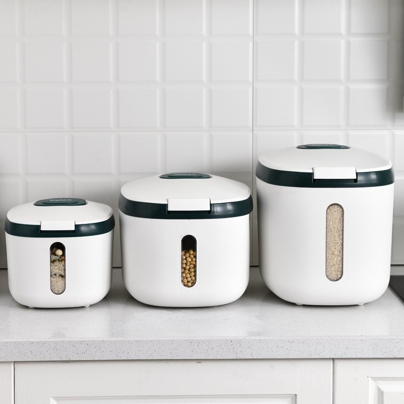 Airtight 5kg/10kg/15kg Rice Grain Storage Box Eco-Friendly Modern Style PP Insect-Proof Rice Container Fresh 6L Food Storage Bin