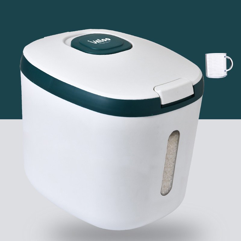 Airtight 5kg/10kg/15kg Rice Grain Storage Box Eco-Friendly Modern Style PP Insect-Proof Rice Container Fresh 6L Food Storage Bin