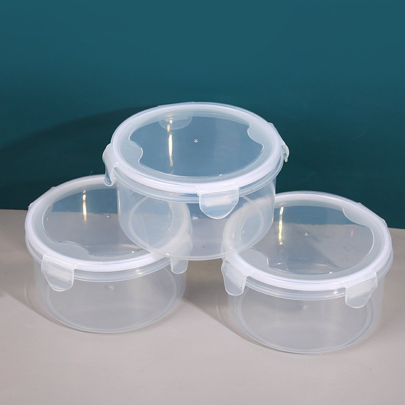 Food Grade round Food Storage Box with Lid for Household Fruit and Vegetable Storage for Lunches