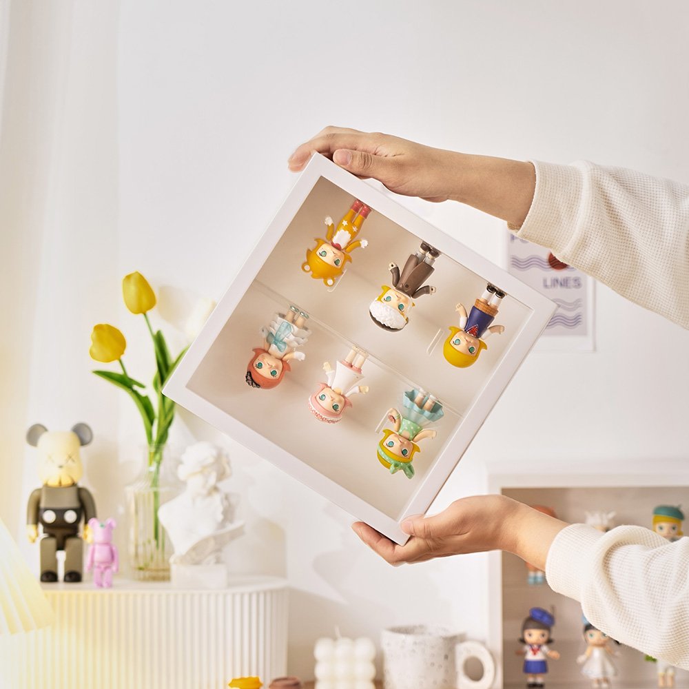 Display Cabinet for Mini Funko Pop Figures Dust-Proof Clear Wall Mounted or Desktop 5 Layer Storage Mini Toys