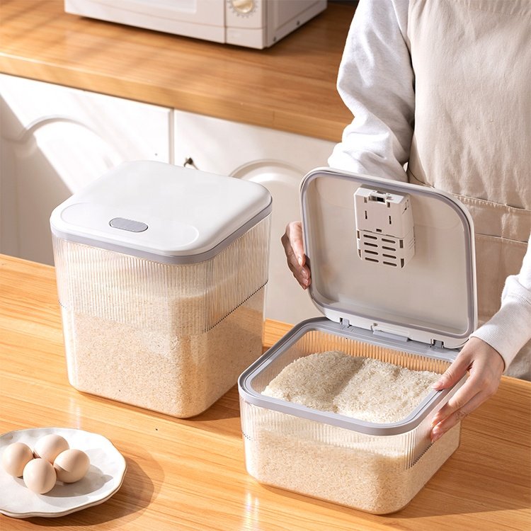 Kitchen Large Capacity Food Container Rice Storage Box Rice Storage Container Grain Dispenser Kitchen