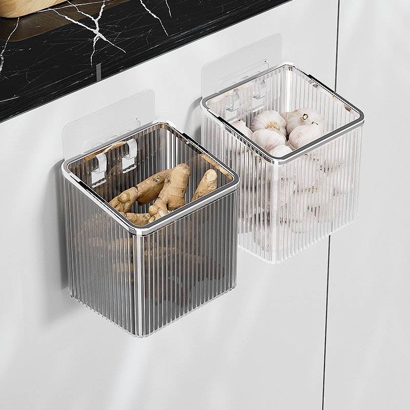 Bathroom Wall Storage Rack without Punching Makeup Storage Box Suction Cup Mounted Washbasin Wall Storage Organizer