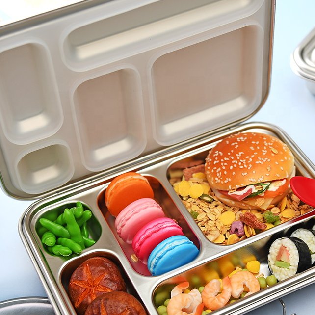 Oumego Leakproof Airtight Food Storage 2 5 Compart Stainless Steel Metal Tiffin Glass Meal Prep Containers Lunch Bento Boxes