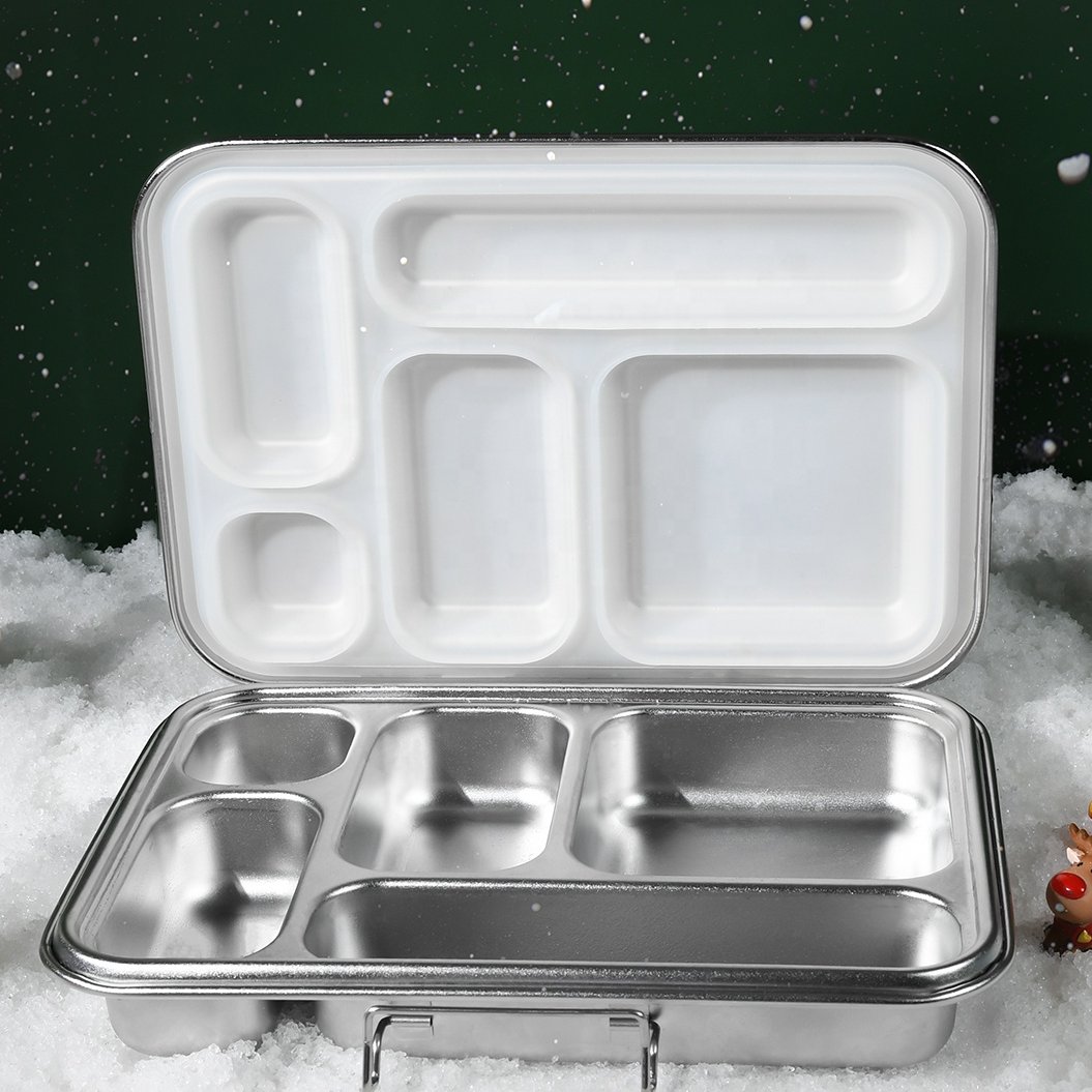 Oumego Leakproof Airtight Food Storage 2 5 Compart Stainless Steel Metal Tiffin Glass Meal Prep Containers Lunch Bento Boxes