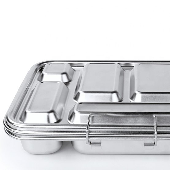 Oumego Leakproof Airtight Food Storage 2 5 Compart Stainless Steel Metal Tiffin Glass Meal Prep Containers Lunch Bento Boxes